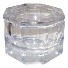 Carole Stupell Style Faceted Lucite Ice Bucket