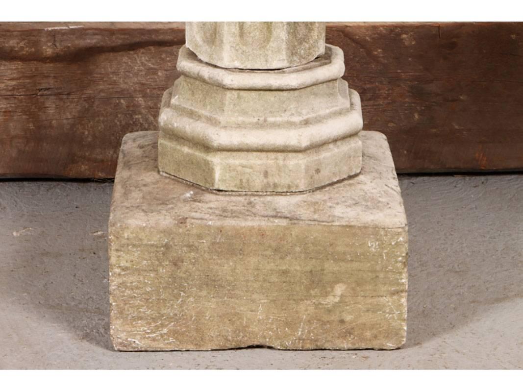 Classical Roman 19th Century Marble Pedestal with Planter Bowl