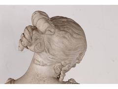 19th Century Finely Carved Marble Neoclassical Sculpture of a Woman