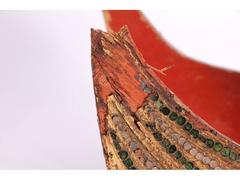 Large Tibetan/Balinese Winged Jeweled Dragon Wood Sculpture