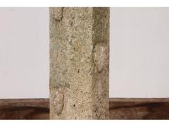 19th Century Poured Cement with Stone and Shell Inclusions Pillar