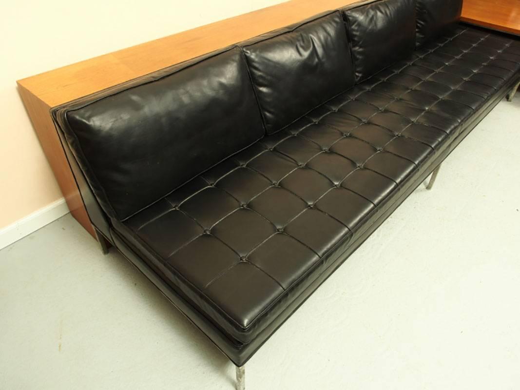 Mid-Century Modern Custom Mid-Century Harvey Probber Leather Suite