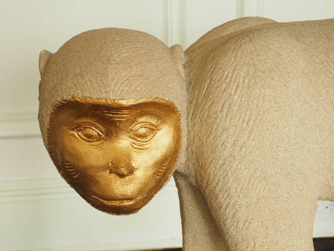 Mid-Century Modern Large and Decorative Monkey Sculpture