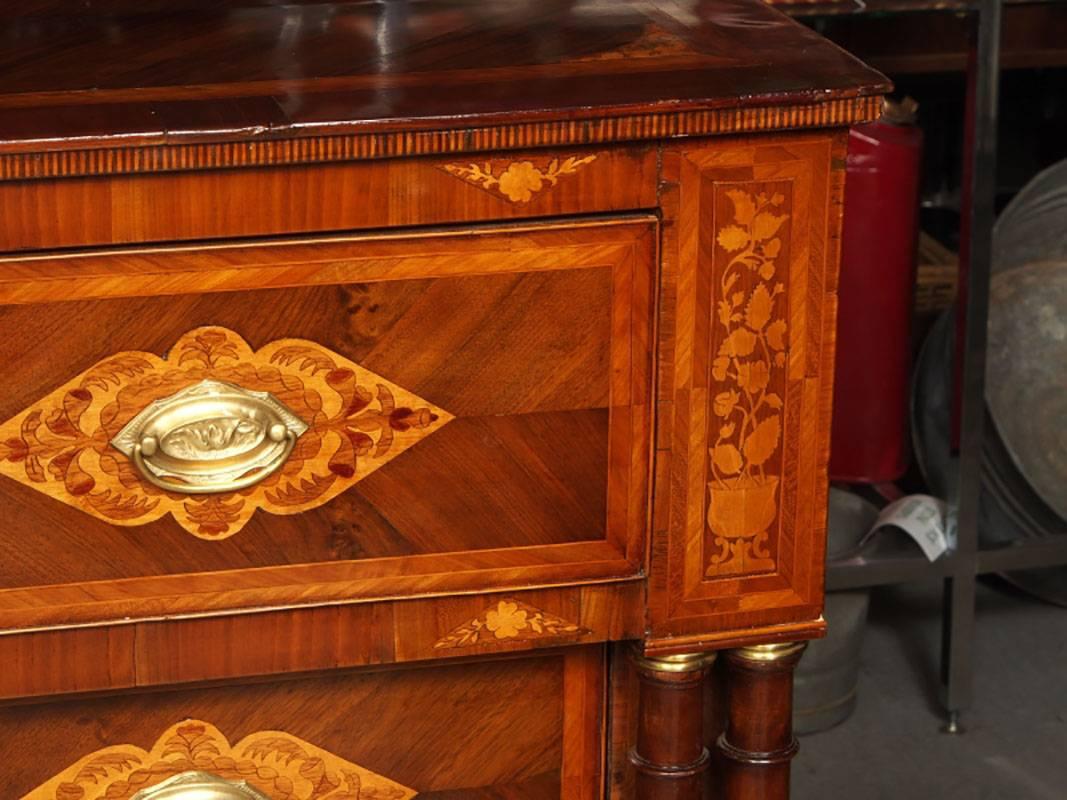Regency Antique Continental Inlaid Chest
