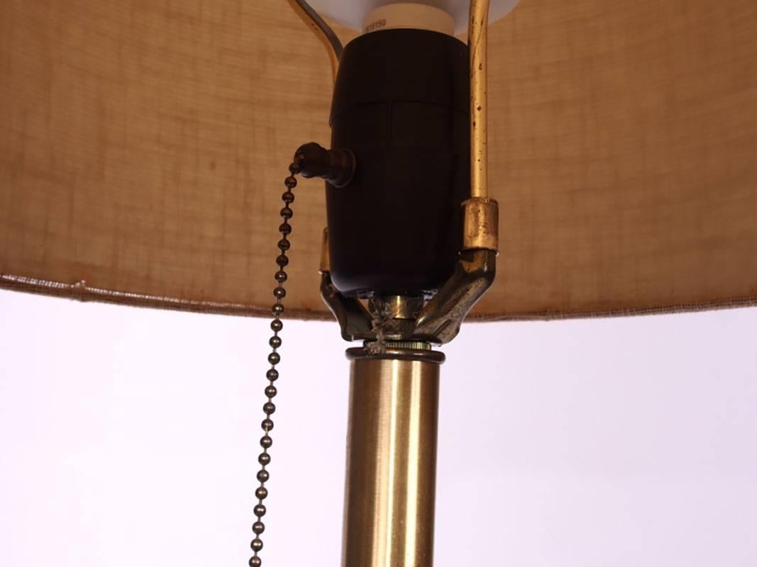 Wood Large Period Mid-Century Table Lamp