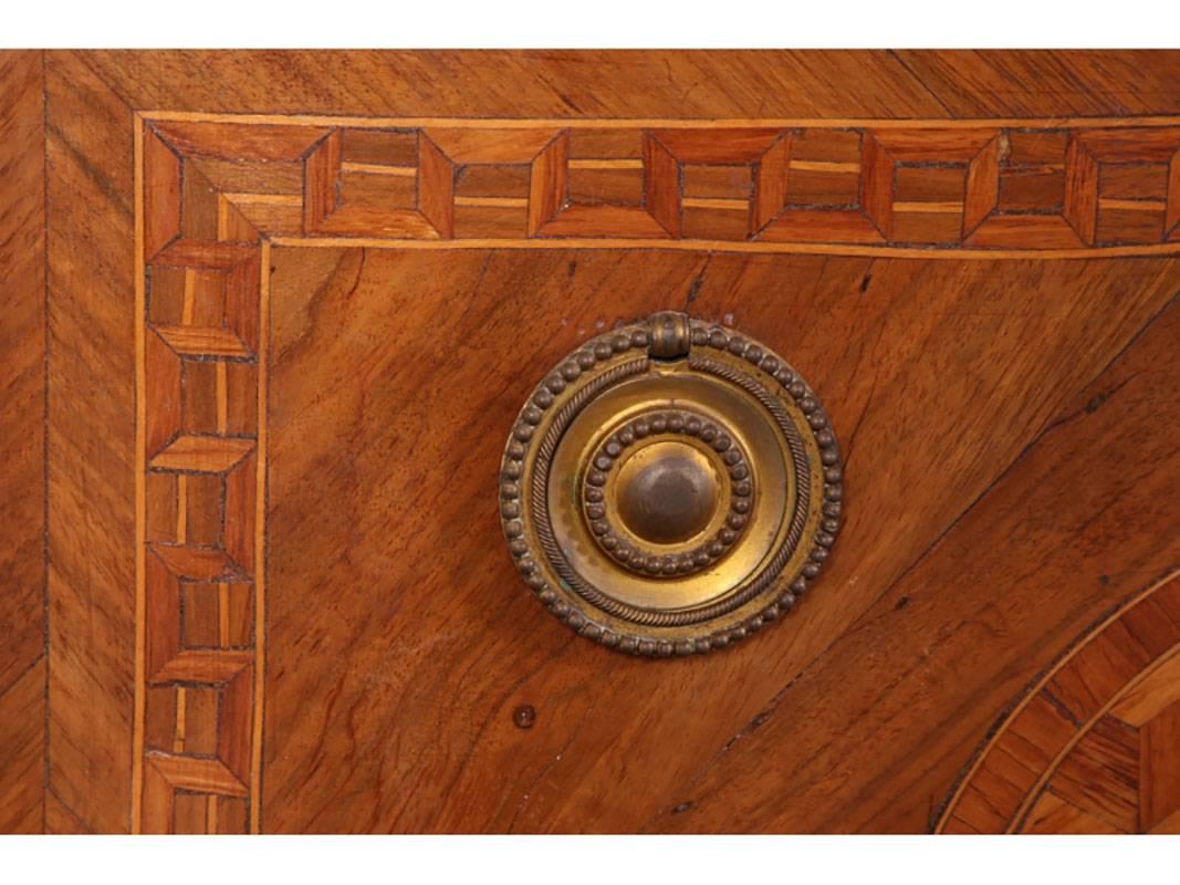 18th Century Demilune Cabinet with Marble Top 2