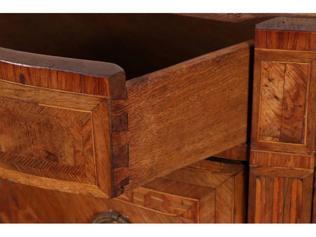 18th Century Demilune Cabinet with Marble Top 4