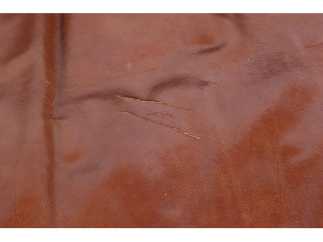 Mid-Century Modern Kittinger Chesterfield Leather Sofa