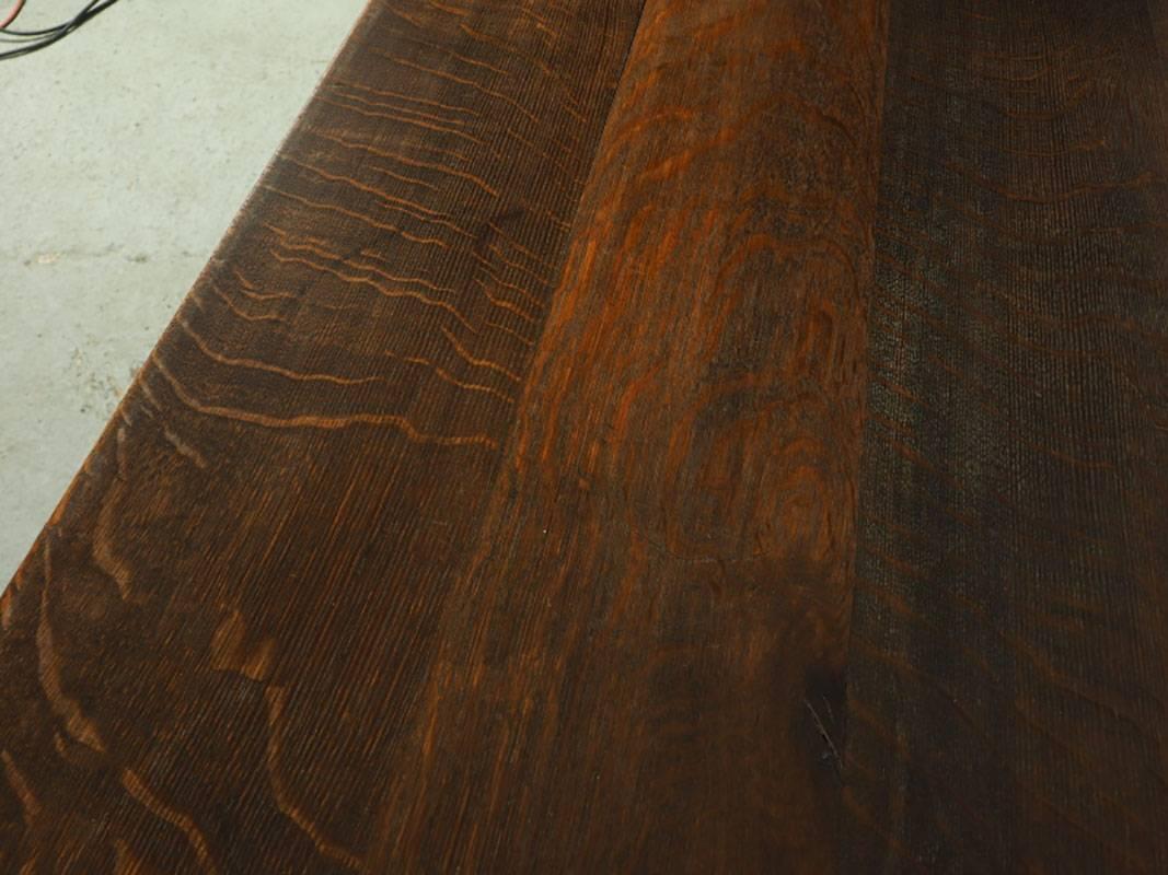 Antique Oak Library Table 1