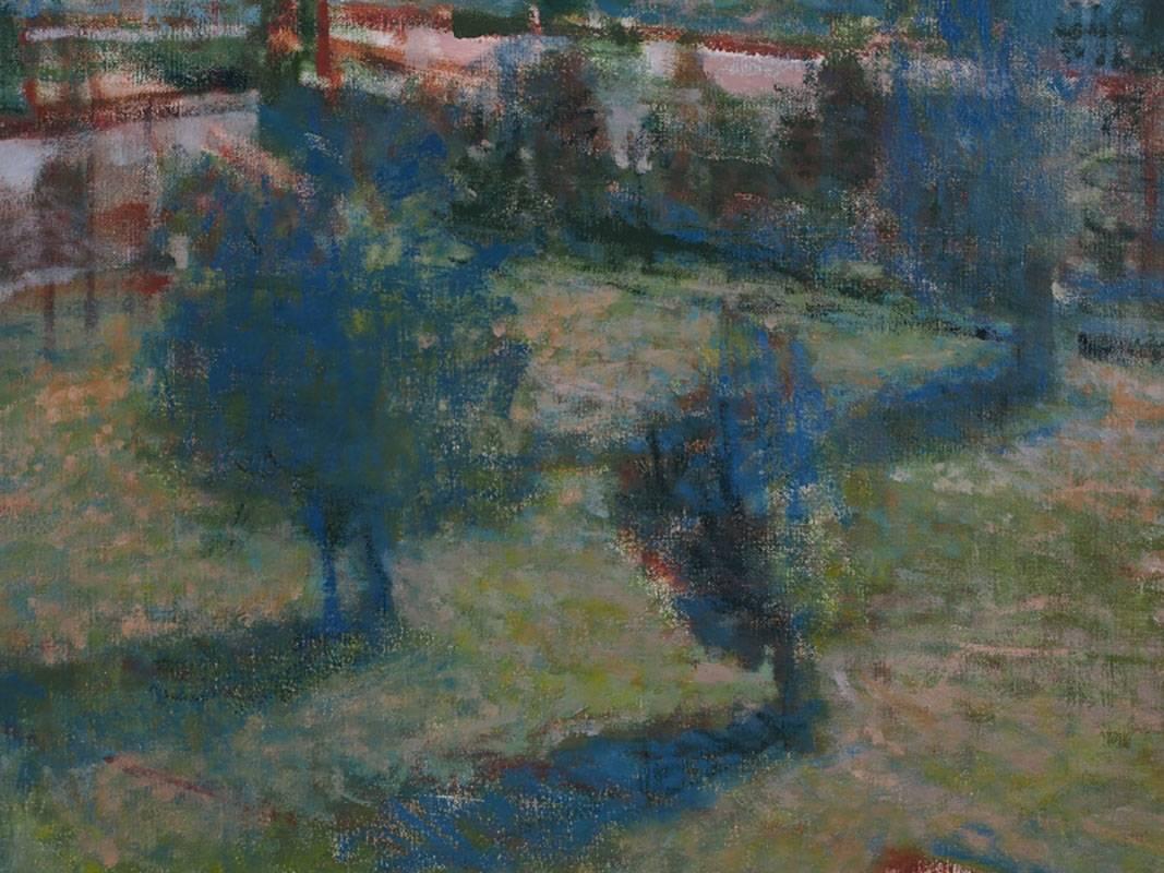 Umfangreiche Landschaft von Peter Solow „Oil auf Leinwand“ (Ende des 20. Jahrhunderts) im Angebot