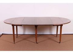 French Walnut Extending Drop-Leaf Dining Table