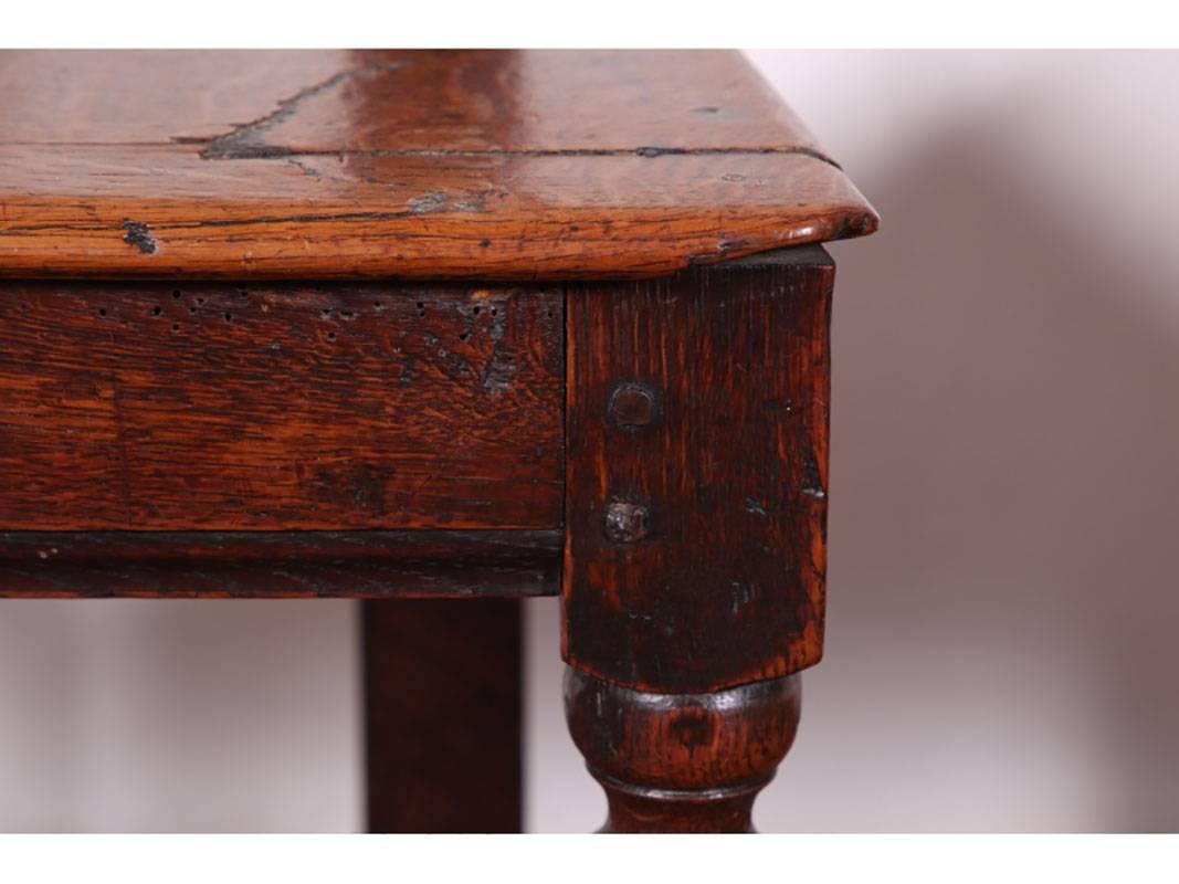 Pair of 18th Century Oak Hall Chairs, circa 1740 2