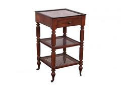 Antique William IV Transitional Marble Top Side Table