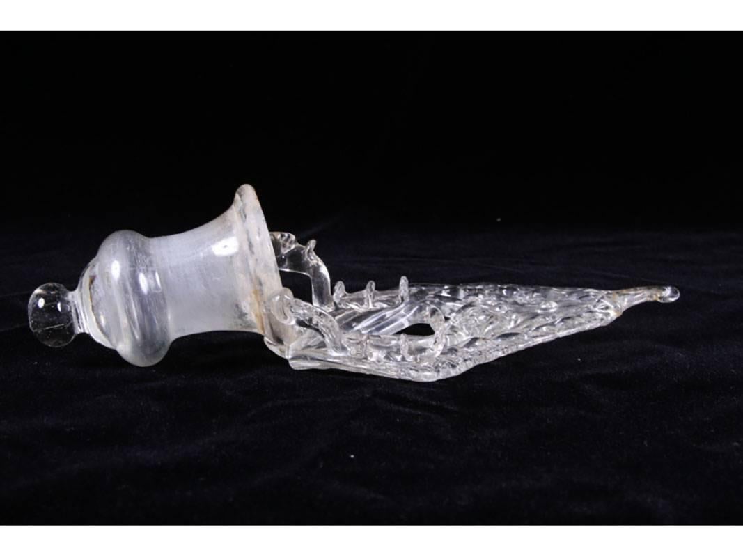 European 16th-17th Century Clear Lace Holy Water Font