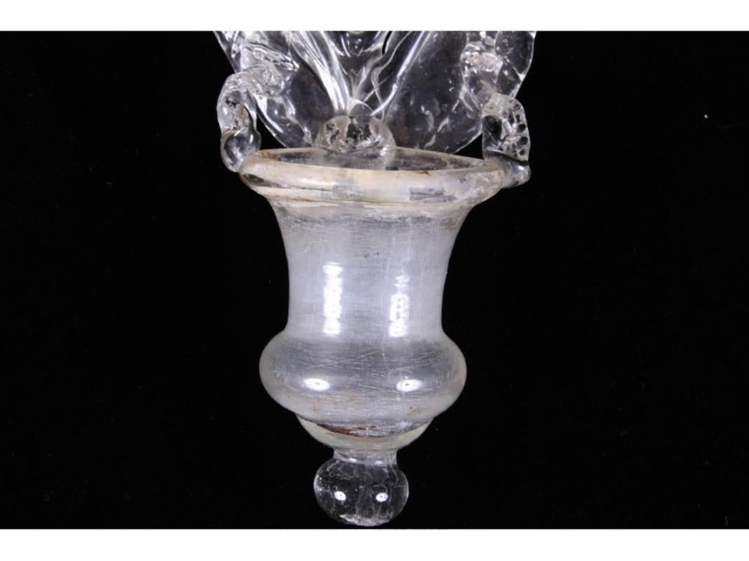 Gothic 16th-17th Century Clear Lace Holy Water Font