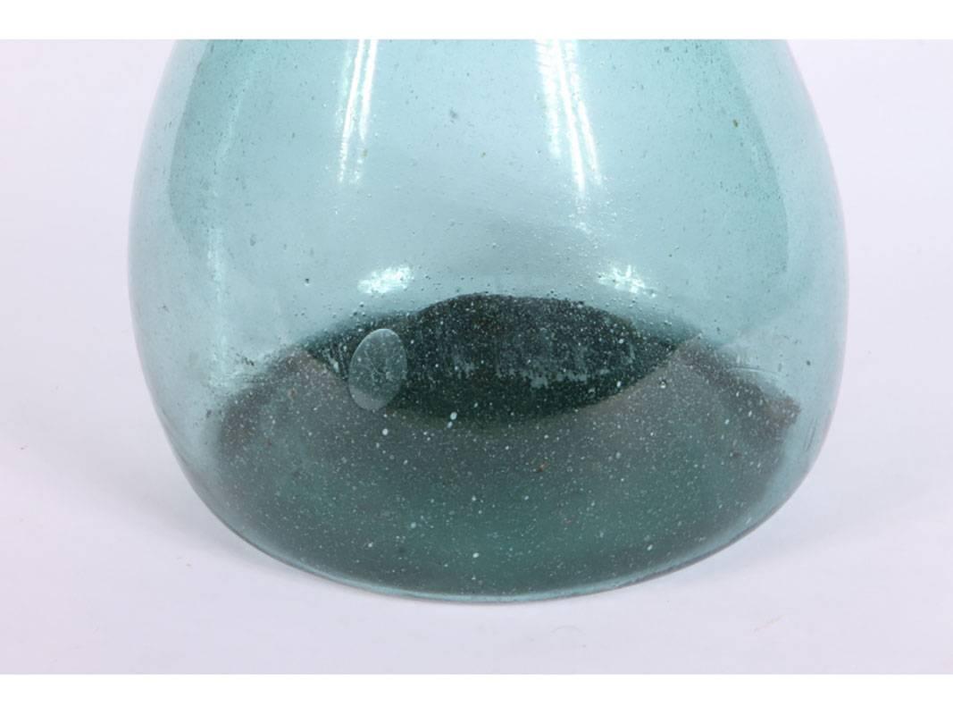 large green glass bottles