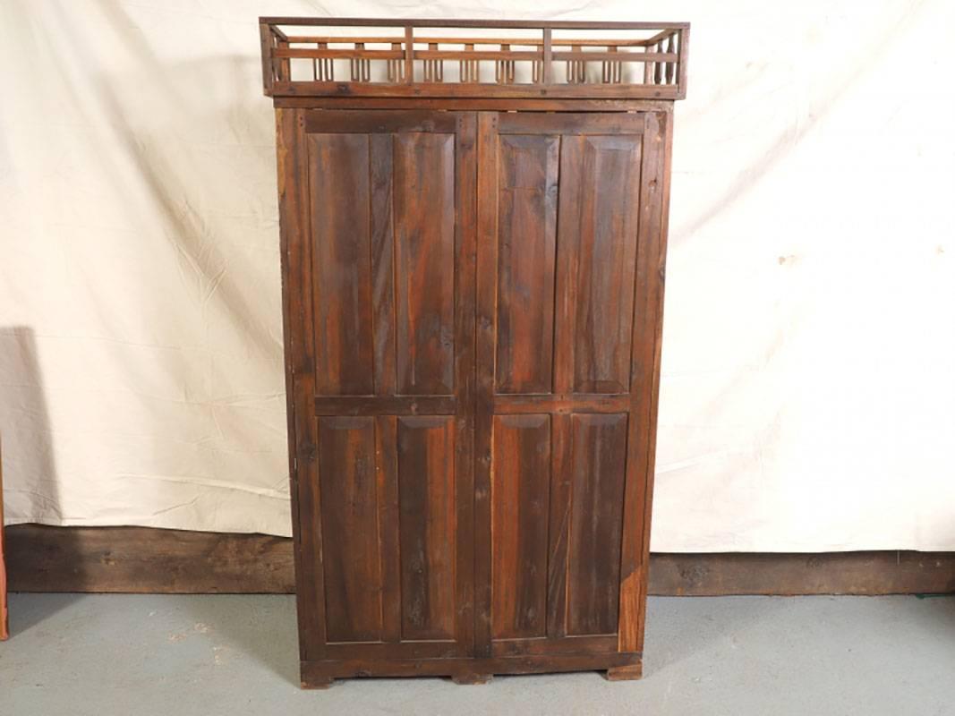 Antique Wood Apothecary Cabinet 1