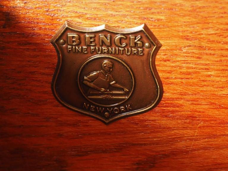 Benck Furniture Nyc Mahogany Secretaire Bookcase Cabinet At 1stdibs