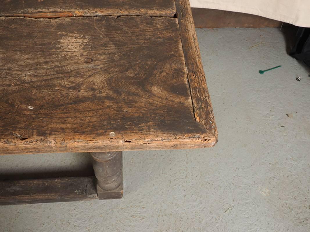 Rustic 18th Century Farm Table in Original Condition For Sale