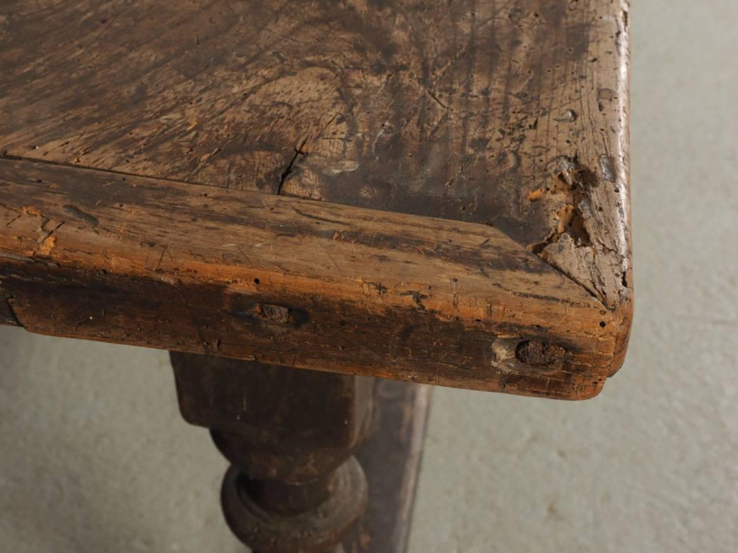 18th Century and Earlier 18th Century Farm Table in Original Condition For Sale