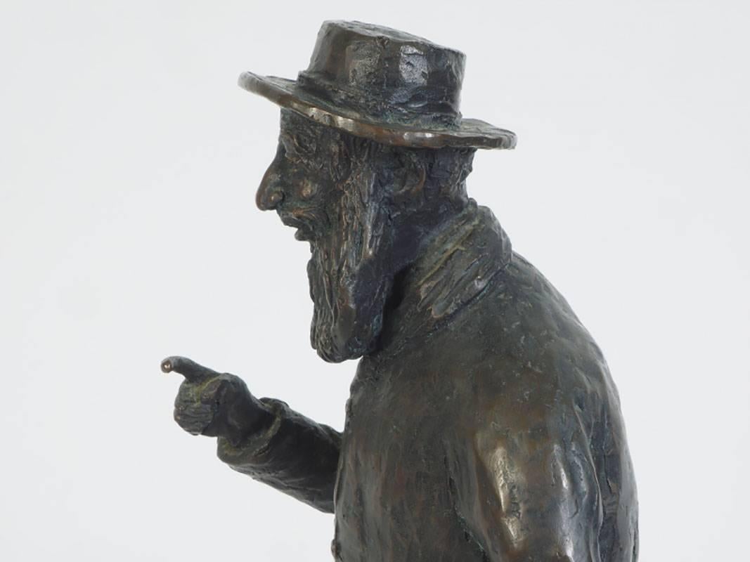 H.W. Hauptman Bronze Sculpture of a Judaic Figure 1