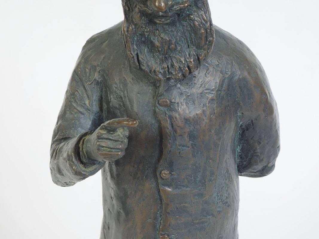 H.W. Hauptman Bronze Sculpture of a Judaic Figure 2