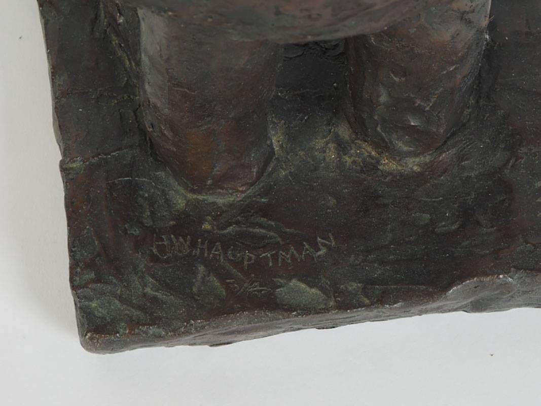 20th Century H.W. Hauptman Bronze Sculpture of a Judaic Figure, Limited Edition