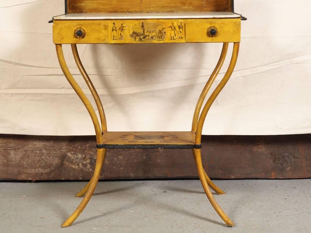 Neoclassical Antique French Gentlemen's Washstand
