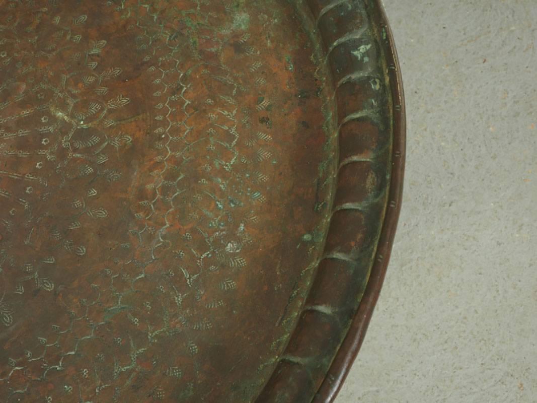 Moorish Middle Eastern Well Patinated Tray Table