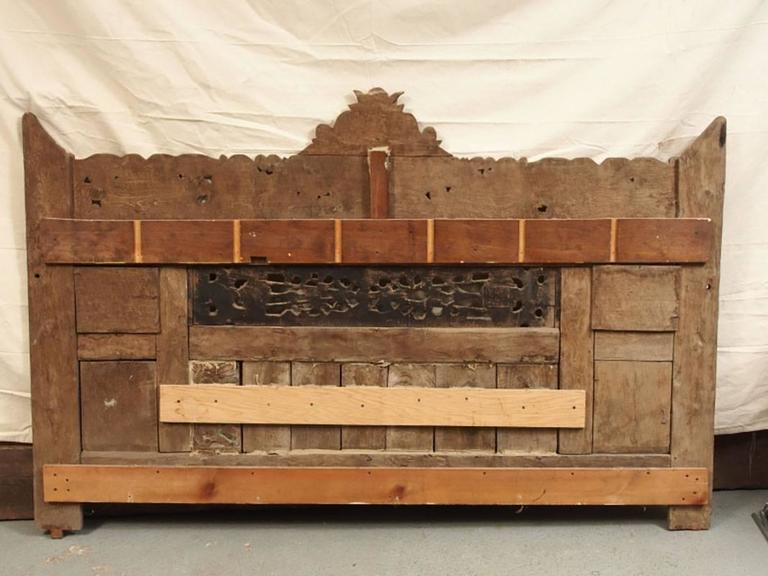 King Headboard Comprised of Antique Asian Fragments at 1stDibs