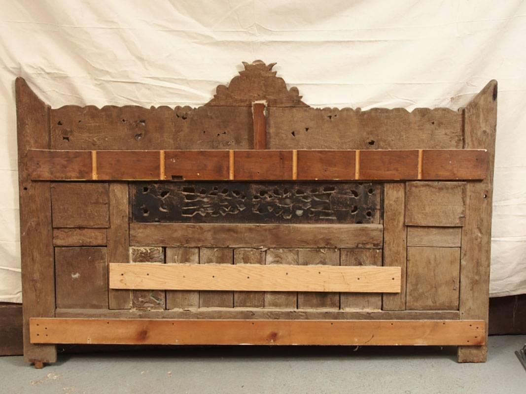 20th Century King Headboard Comprised of Antique Asian Fragments