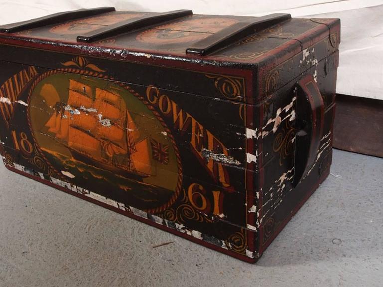 Antique Sailor's Sea Chest For Sale at 1stDibs antique sea chest, sea chest for sale, antique