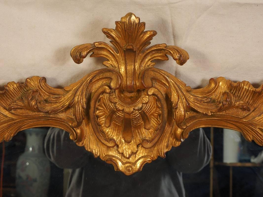 Outstanding Gilt Carved Mantle Mirror 2
