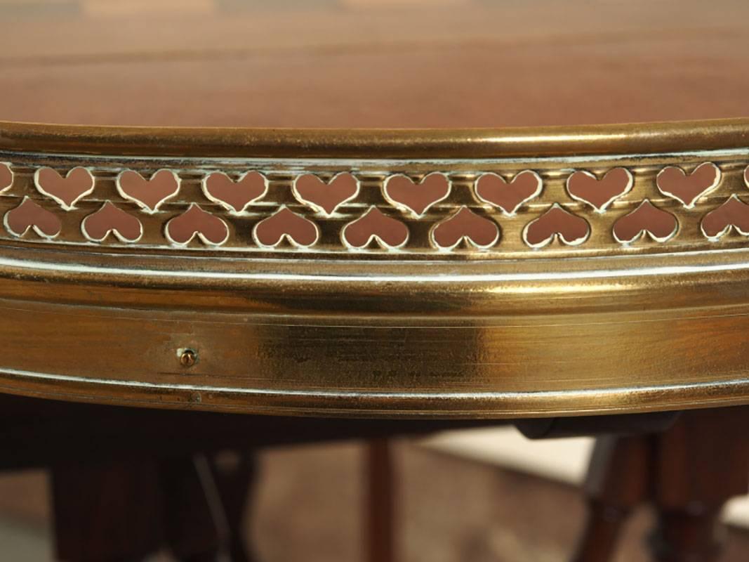 Brass Regency Style Games Table