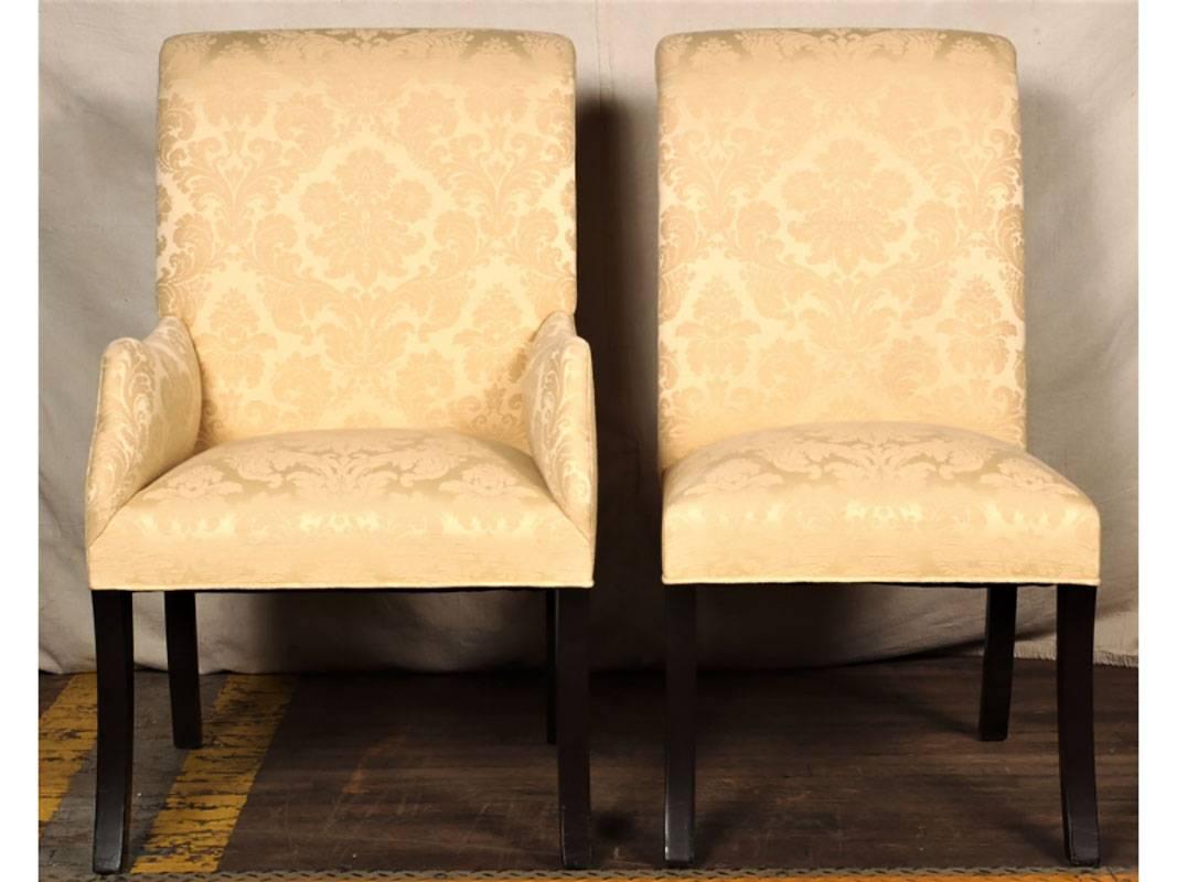 Set of Eight Quality Hollywood Regency Dining Chairs In Good Condition In Bridgeport, CT