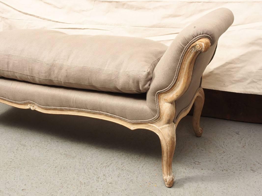 20th Century Country French Upholstered Bench