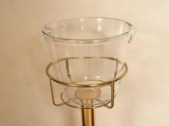 Brass and Glass Champagne Stand