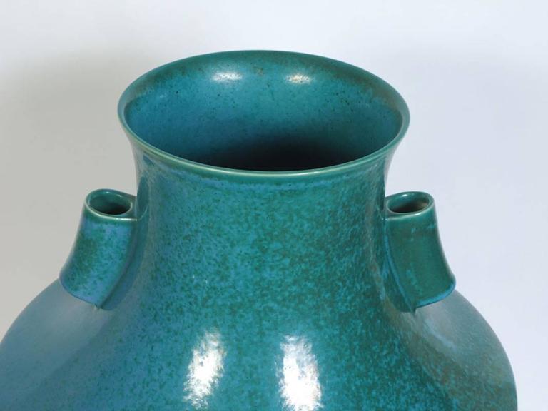 Large And Heavy Glazed Porcelain Bag Form Floor Vase For Sale At