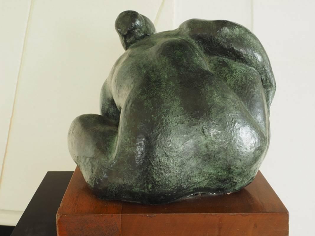 mother and child bronze sculpture