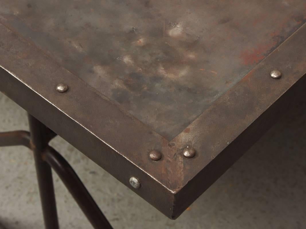 20th Century Industrial Steel Door Mounted as a Table