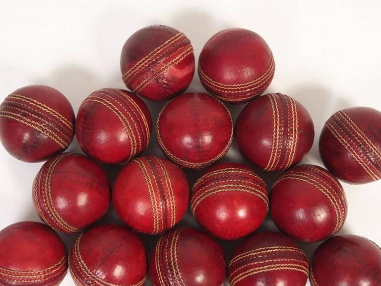Group of Vintage Cricket Balls at 1stDibs