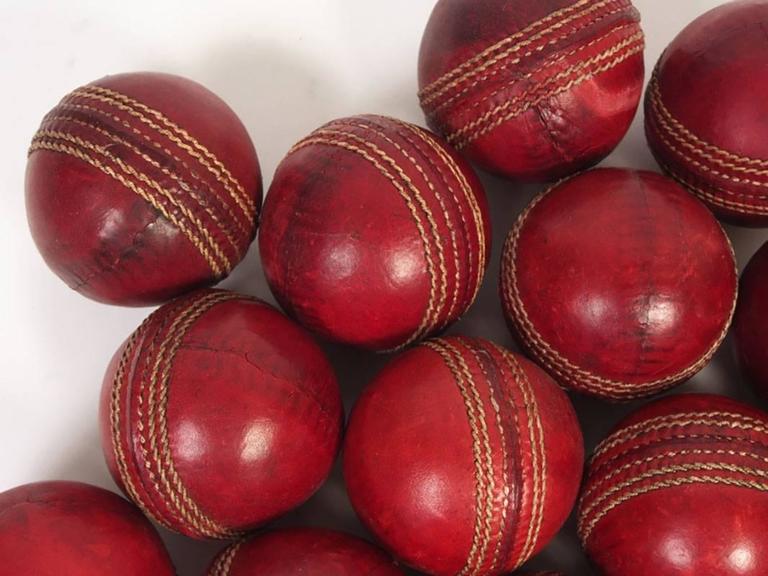 Group of Vintage Cricket Balls at 1stDibs