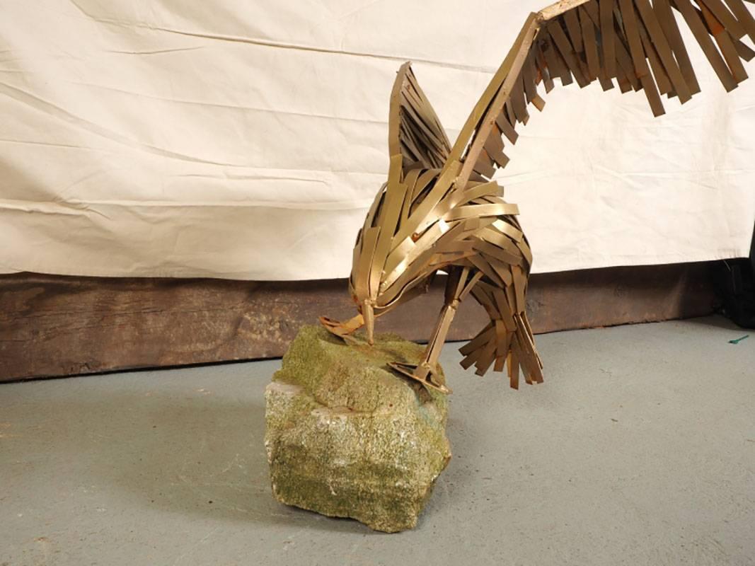 Vintage Brutalist Eagle Sculpture In Good Condition In Bridgeport, CT