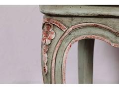 Green Paint Decorated Venetian Fauteuil