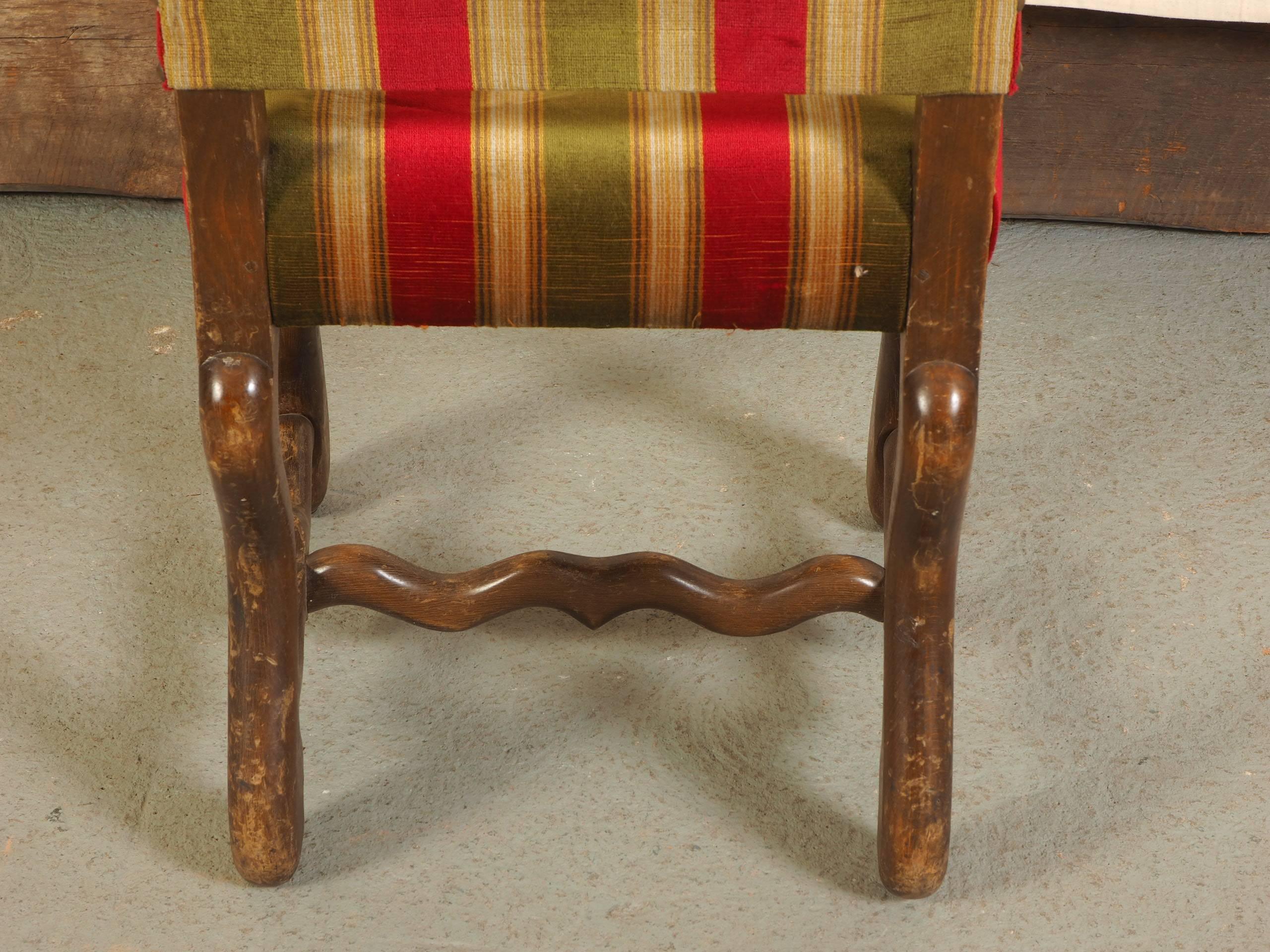 Set of Six Walnut Jacobean Style Side Chairs 2