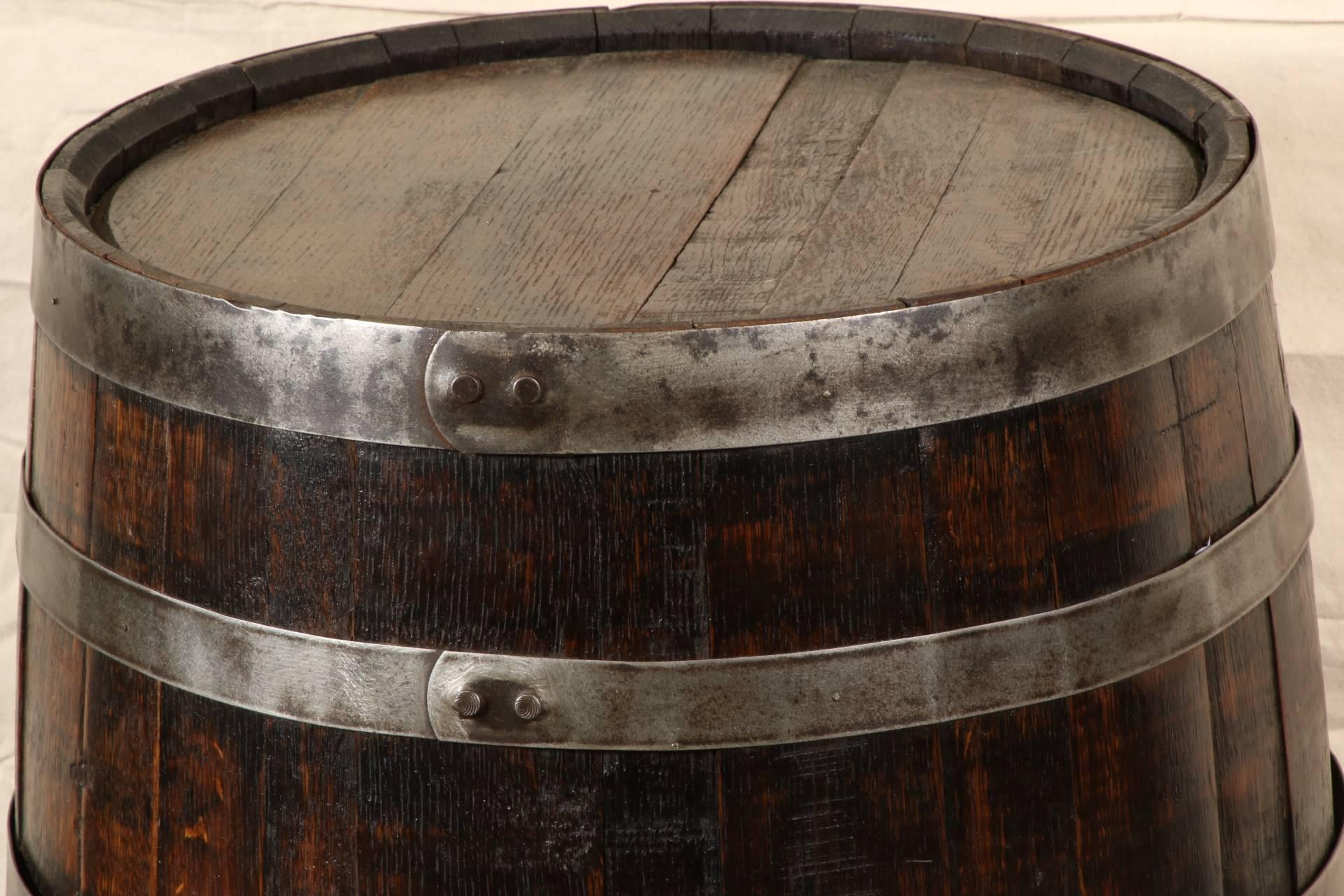20th Century Vintage Oak Wine Barrel
