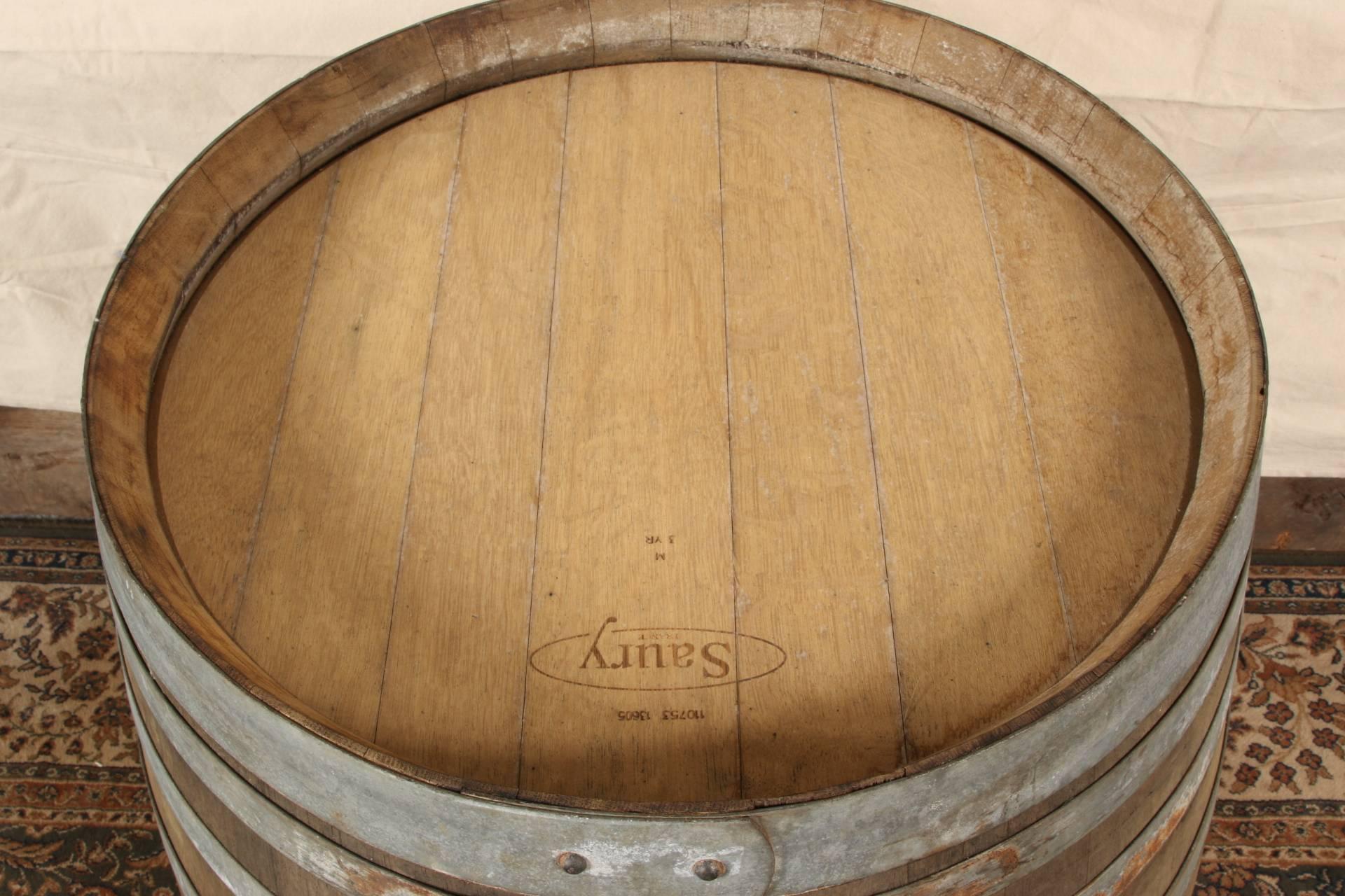 Industrial Vintage Oak Wine Barrel