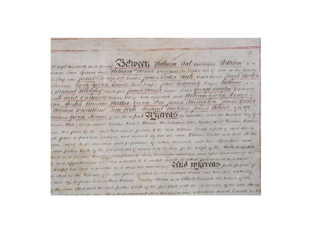 Framed British Land Deed Document, 1870 2