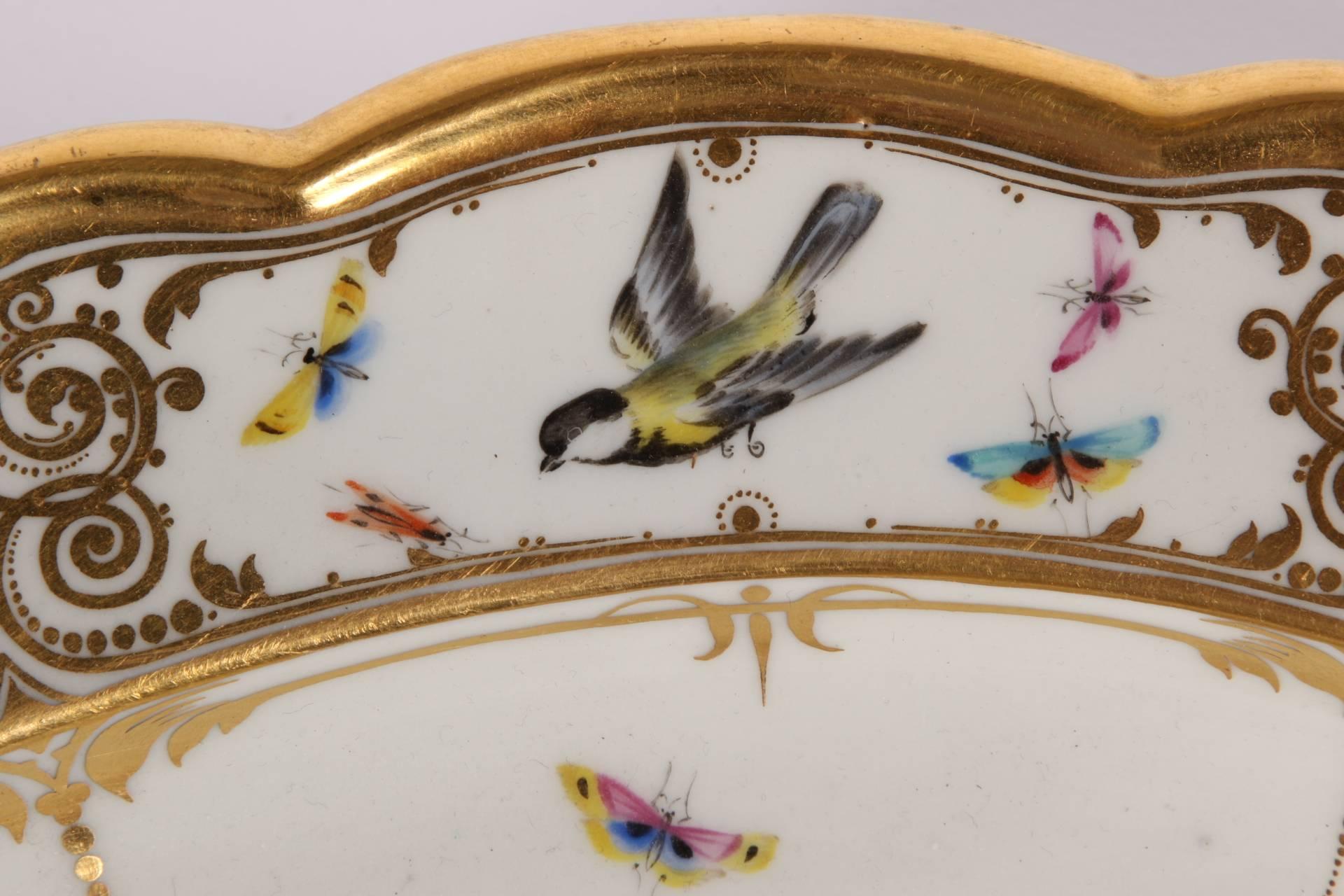 Regency Antique Meissen Hunt Themed Platter Depicting Boars