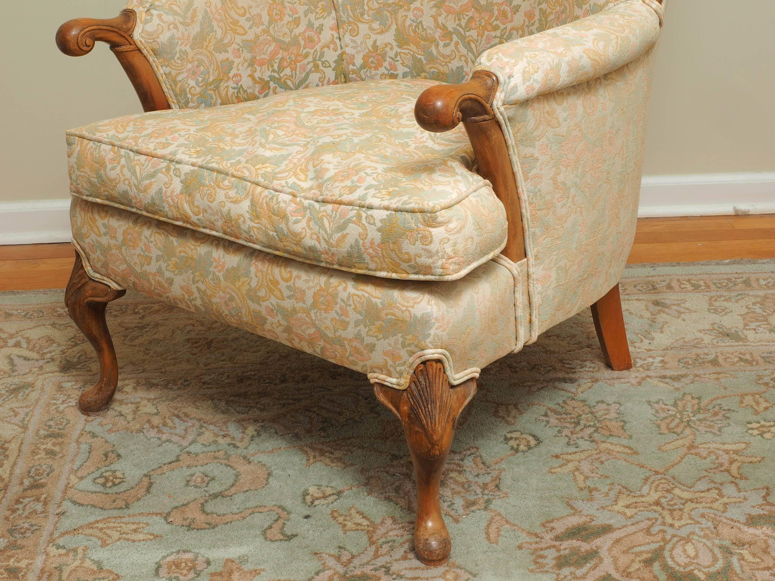 Large Frame Wing Back Chair 1